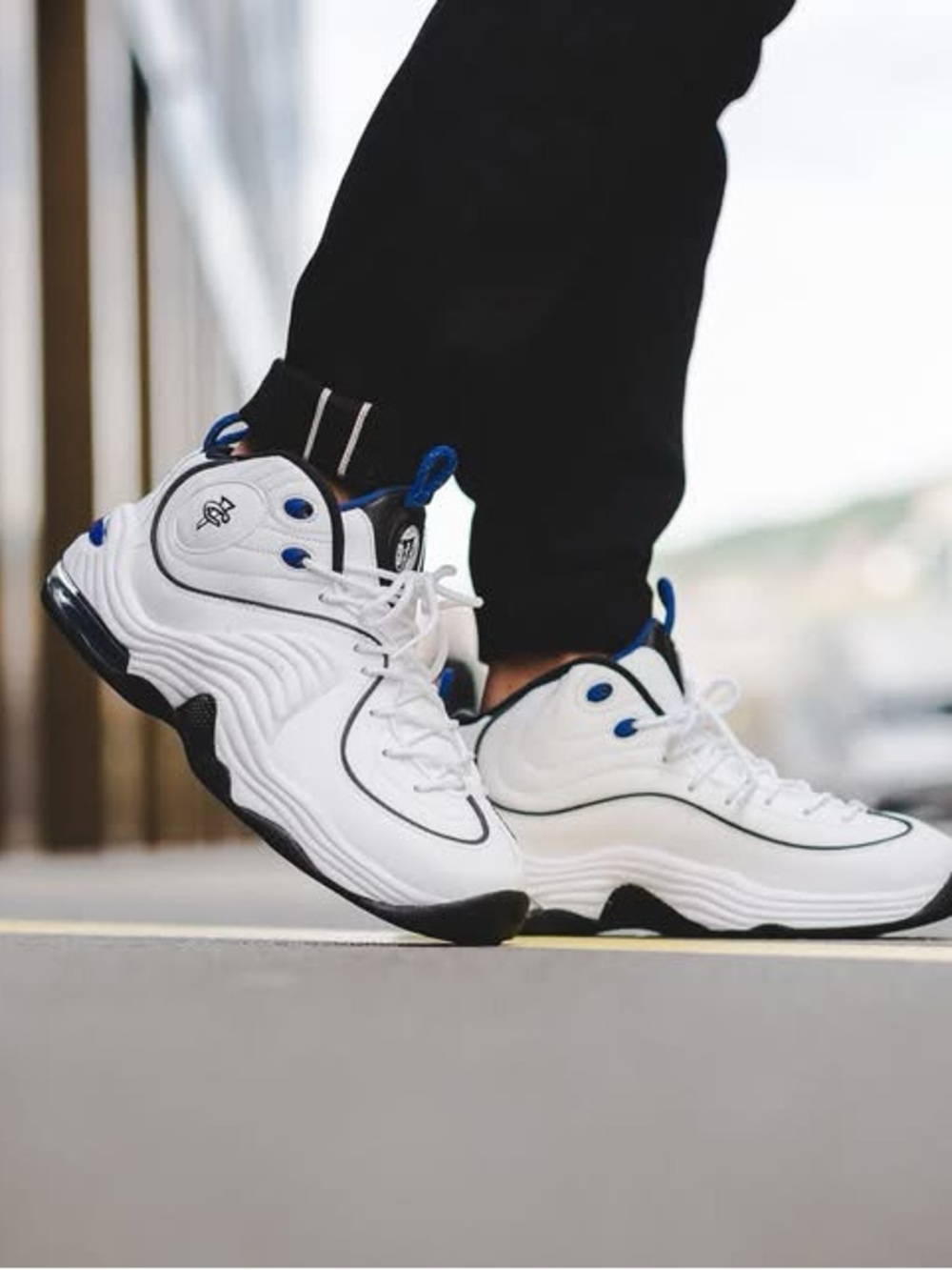 NWOT Nike Air Penny II White/Black/Blue - Picture 1 of 11